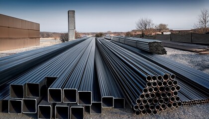 square steel pipes and related construction products like black steel pipes including images and examples