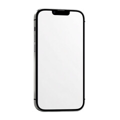 Obraz na płótnie Canvas Smartphone Mockup - Silver, isolated on transparent background