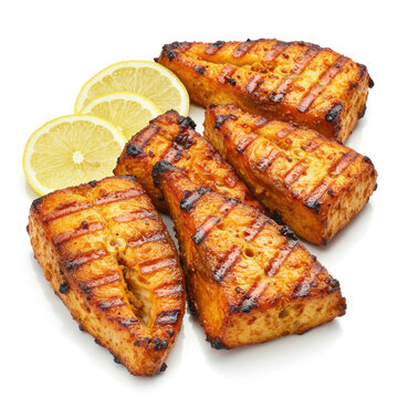 fish tikka with leamon