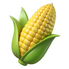 Fresh ripe corn on the cob with green husks detailed macro shot agriculture food concept