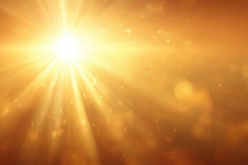 Golden Light Flare Abstract Background