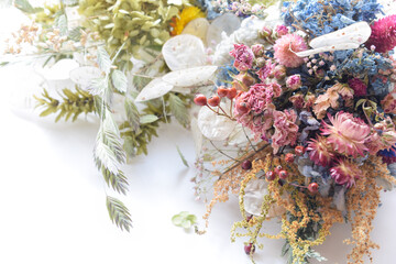 ドライフラワーの花束