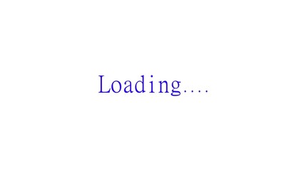 Simple and clean loading indicator with the word loading in a minimalist design on a white background