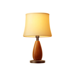 Obraz na płótnie Canvas Elegant Table Lamp, isolated on transparent background