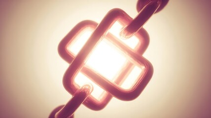 Modern Abstract Teamwork Design with Interlocking Geometric Structure in Soft Diffused Light and Minimal Composition