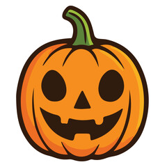 Modern Halloween Pumpkins Illustration