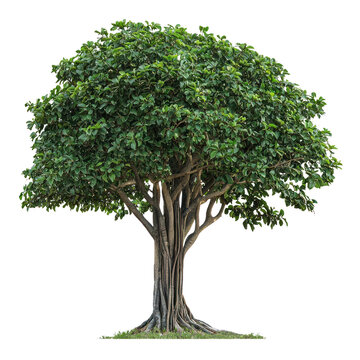 Justicia Adhatoda (Vasaka) Tree isolated on transparent background