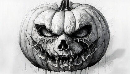 scary halloween pumpkin
