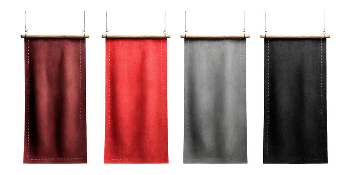 Isolated Blank Textile Canvas for Theme Creation on Transparent Background