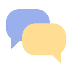 Podcast speech bubbles. Audio and communication dialogue icon. Vector illustration.