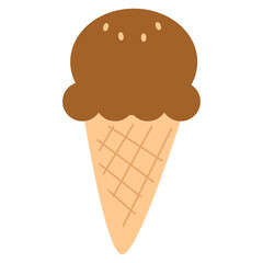 Chocolate Ice Cream Cone