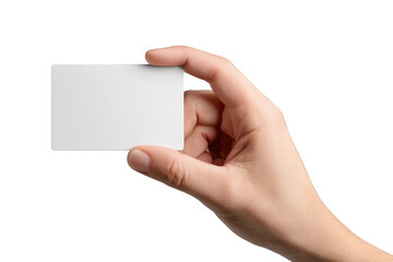 Obraz premium Hand holding blank business card (1)