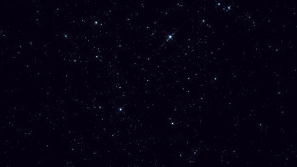 Cosmic starry sky with twinkling stars. Starry night