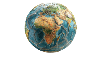 Detailed 3D model of Earth
