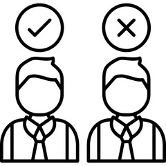 Obraz premium Candidates Icon