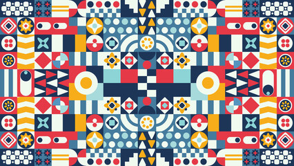 Colorful Geometric Background
