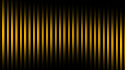 Vibrant Gold-Yellow Abstract Background with Glowing Vertical Lines on a Dark Backdrop