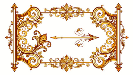 Big set vintage frame corners design elements. frames, calligraphic, swirls divider, thai pattern, ornate, award, arrows. Vintage line decoration frames collection. Vector illustration white backgroun