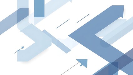 An abstract business concept with geometric shapes, symbolizing modern corporate strategy and clarity.