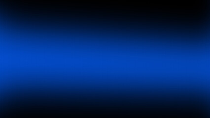 Deep and Calm Blue Abstract Background with a Central Horizontal Gradient and a Dark Vignette