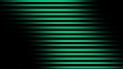 Fototapeta premium Cool and Refreshing Teal Abstract Background with a Consistent Pattern of Glowing Horizontal Lines and a Side Shadow