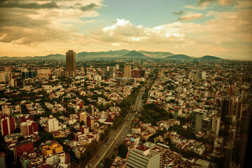 aerial view of Mexico City, CDMX