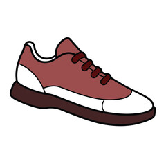 Casual Footwear Vector Illustration