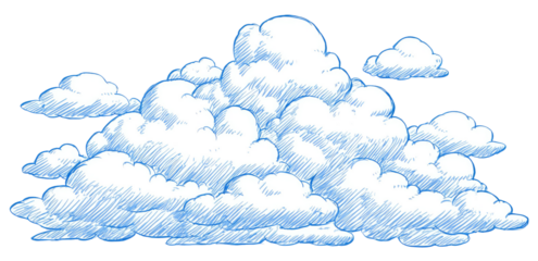 Hand-drawn cumulus cloud (1)