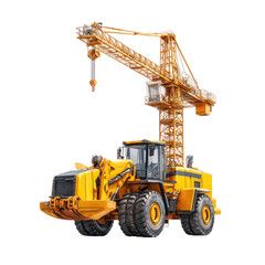 Fototapeta premium Heavy-duty construction crane vehicle