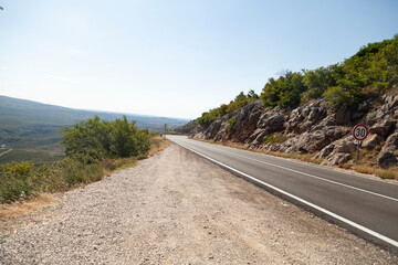 Scenic highway vista