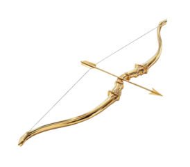 Golden bow and arrow (1)