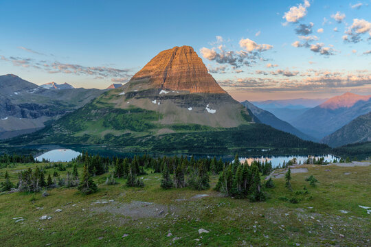Sunrise at Hidden Lake Overlook in Glacier National Park