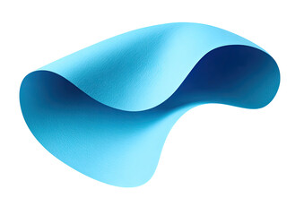 Abstract light-blue curved sheet