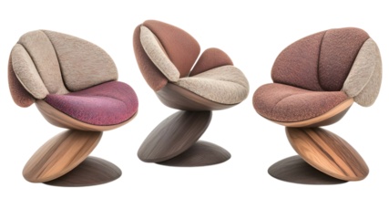 Innovative furniture exhibition showcasing modern chairs in urban gallery space