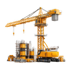 Tower crane building construction