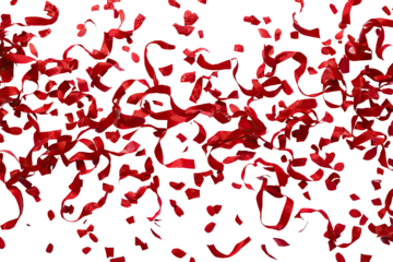 Abstract Red Petal Explosion