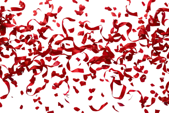 Abstract Red Petal Explosion