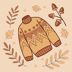 seamless pattern with bread and wheat