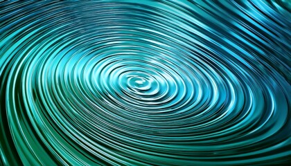 contemporary aqua blue and emerald green ripple effect with glossy surface texture and hypnotic visual illusion