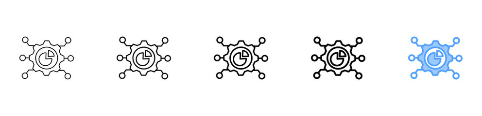 Technology Sector Icon Different Style Outline Collection Set 