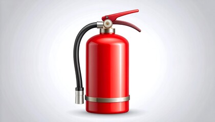 Red fire extinguisher illustration