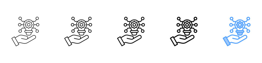 Technology Offerings Icon Different Style Outline Collection Set 