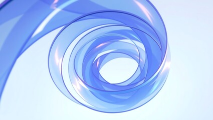 Fototapeta premium Dynamic Abstract Blue Spiral and Swirl Graphic Design Background
