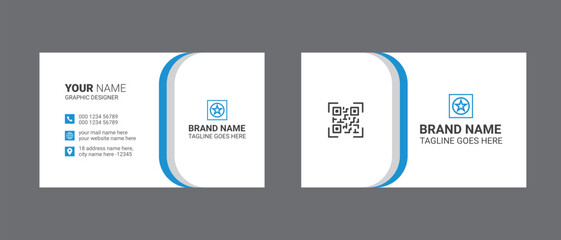 Corporate and creative business card  template design and modern visiting card design.	