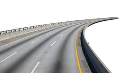 Curving Highway Road Isolated