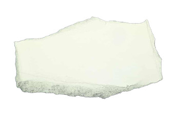 White Ripped Paper on White Background – Paper, Scraps, and Notebook Strips for Creative Design, Business Ads, and Banners