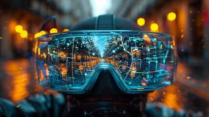 Augmented Reality Glasses: Digital Map Projection