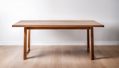 Fototapeta premium single table displayed against a white surface