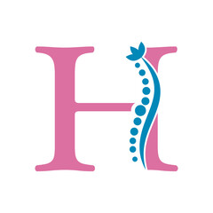 Dan Logo Combine With Letter H Vector Template