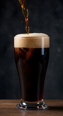 Artisanal Nitro Stout Pour into Chalice